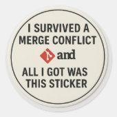 Git Victim Support Group Sticker (Voorkant)