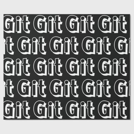 Git Wrapping Paper Cadeaupapier (Vlak)