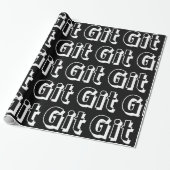 Git Wrapping Paper Cadeaupapier (Uitgerold)