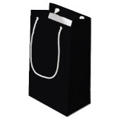 Git zwarte effen kleur klein cadeauzakje (Achterkant Gekanteld)