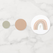 GITA Bohemian Pastel Rainbow Birthday Party Confetti (Voorkanten)