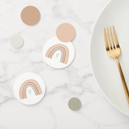 GITA Bohemian Pastel Rainbow Birthday Party Confetti (Groep)