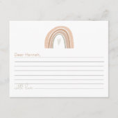 GITA Boho Pastel Regelboog 1e verjaardag Capsule Informatiekaartje (Voorkant)