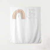 GITA Pastel Boho Rainbow Baby shower Wandkleed (Voorkant)