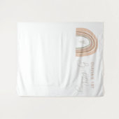 GITA Pastel Rainbow 1e Verjaardag Welkom Teken Tap Wandkleed (Voorkant (horizontaal))