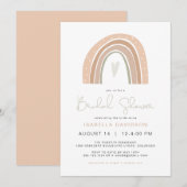 GITA Pastel Rainbow Bruids Douche Uitnodiging (Voorkant / Achterkant)