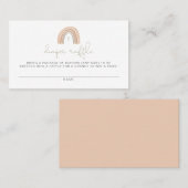 GITA Pastel Rainbow Diaper Raffle Card Plaatskaartje (Voorkant / Achterkant)