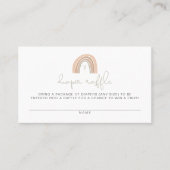 GITA Pastel Rainbow Diaper Raffle Card Plaatskaartje (Voorkant)