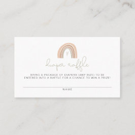 GITA Pastel Rainbow Diaper Raffle Card Plaatskaartje