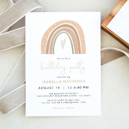 GITA Pastel Rainbow verjaardagsfeestje Kaart