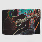 Gitaar 1 gtcna golfhanddoek (Horizontaal)