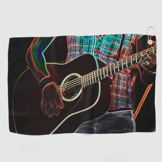 Gitaar 1 gtcna golfhanddoek (Horizontaal)