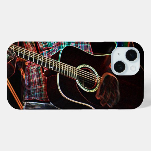 Gitaar 1 iphcna Case-Mate iPhone case (Achterkant (horizontaal))