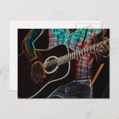 Gitaar 1 pccnm briefkaart (Voorkant / Achterkant)