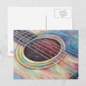 gitaar 2 briefkaart (Voorkant / Achterkant)