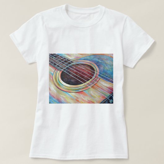 gitaar 2 t-shirt (Design voorkant)