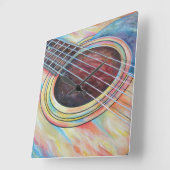 gitaar 2 vierkante klok (Hoek)