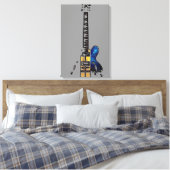 Gitaar 4 16x24 (40x60cm) waccna canvas afdruk (Insitu (Slaapkamer))