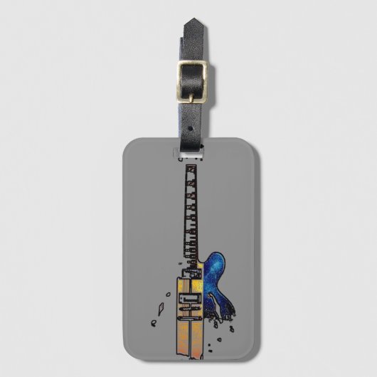 Gitaar 4 BC ltcna Bagagelabel (Voorkant (verticaal))