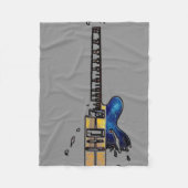 Gitaar 4 fbcna fleece deken (Voorkant)