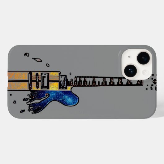 Gitaar 4 iphcna Case-Mate iPhone case (Achterkant (horizontaal))