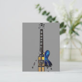 Gitaar 4 pccna briefkaart (Staand voorkant)