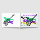 Gitaar 50ste verjaardag gastenboek (Volledig)