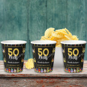 Gitaar 50ste verjaardag Party Custom Papieren Bekers