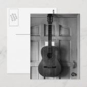 gitaar aan de deur briefkaart (Voorkant / Achterkant)