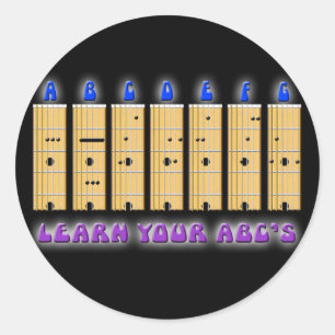 Gitaar ABC's Sticker