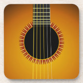Gitaar Achtergrond Onderzetters (set van 4) (Voorkant)
