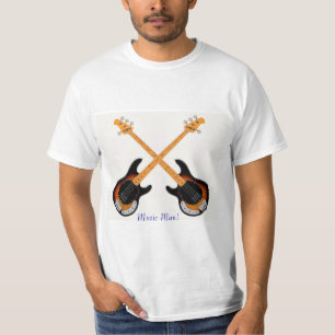 Gitaar afbeelding voor heren T-shirt