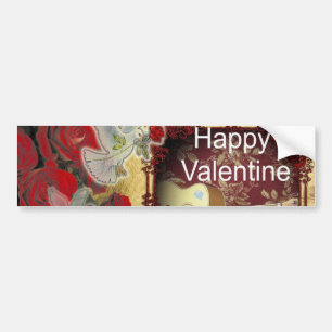 gitaar: African Brown Beauty Valentijnsdag Bumpersticker