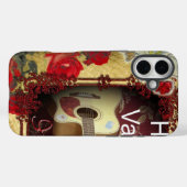  gitaar: African Brown Beauty Valentijnsdag Case-Mate iPhone Case (Achterkant (horizontaal))