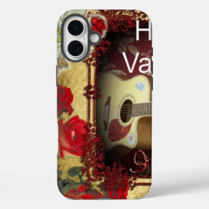  gitaar: African Brown Beauty Valentijnsdag iPhone 16 Plus Hoesje