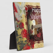  gitaar: African Brown Beauty Valentijnsdag Fotoplaat (Zijkant)