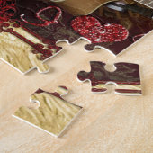  gitaar: African Brown Beauty Valentijnsdag Legpuzzel (Zijkant)