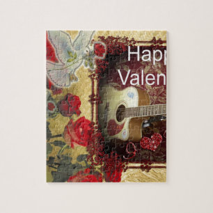 gitaar: African Brown Beauty Valentijnsdag Legpuzzel