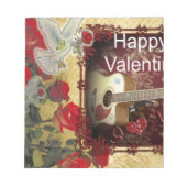  gitaar: African Brown Beauty Valentijnsdag Notitieblok (Voorkant)