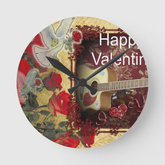  gitaar: African Brown Beauty Valentijnsdag Ronde Klok (Voorkant)