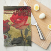  gitaar: African Brown Beauty Valentijnsdag Theedoek (Quarter Fold)