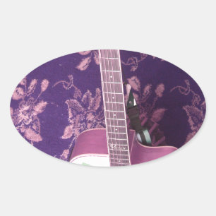 gitaar: African Vibe Style Dream Ovale Sticker