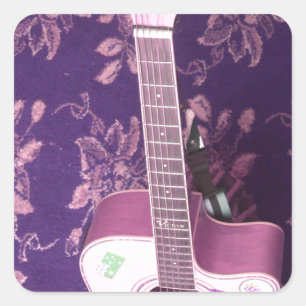 gitaar: African Vibe Style Dream Vierkante Sticker