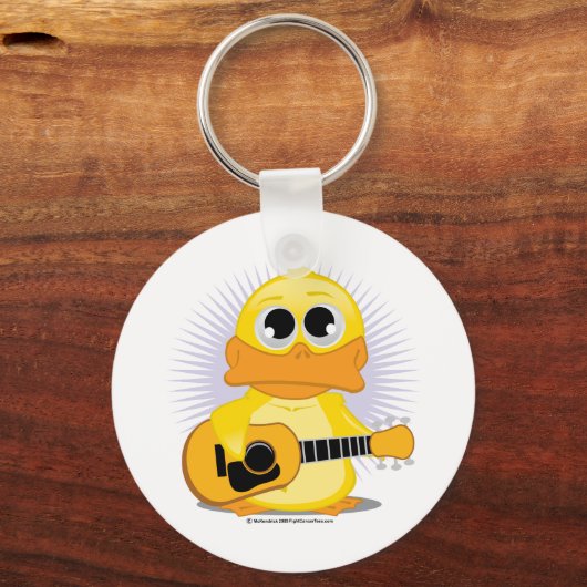 gitaar (akoestisch) Duck Sleutelhanger (Voorkant)