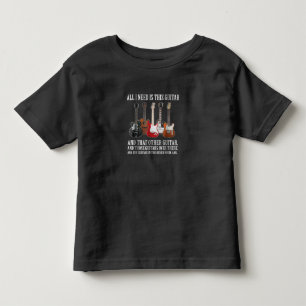 gitaar Alles wat ik nodig heb is deze gitaar elk Kinder Shirts