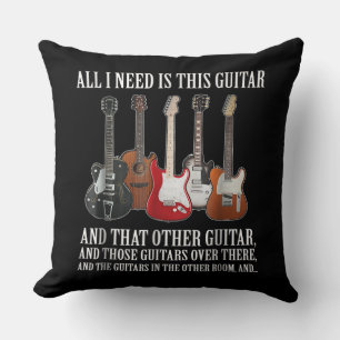 gitaar Alles wat ik nodig heb is deze gitaar elk Kussen