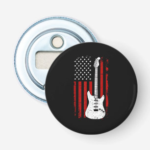 Gitaar Amerikaanse VS Vlag Muziekspeler Elektrisch Button Flesopener