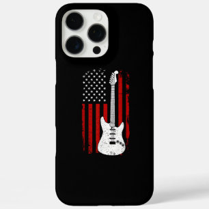 Gitaar Amerikaanse VS Vlag Muziekspeler Elektrisch iPhone 16 Pro Max Hoesje