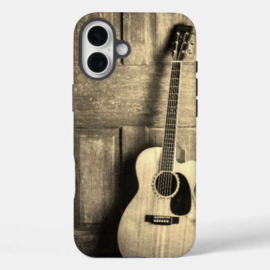 Gitaar Apple Phone Case (Achterkant)