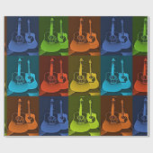 Gitaar Art inpakpapier (Vlak)